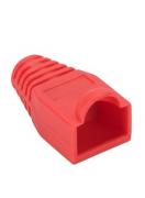 Кабелна обувка - маншон за RJ45 куплунг, червен, 10броя /0110050005
